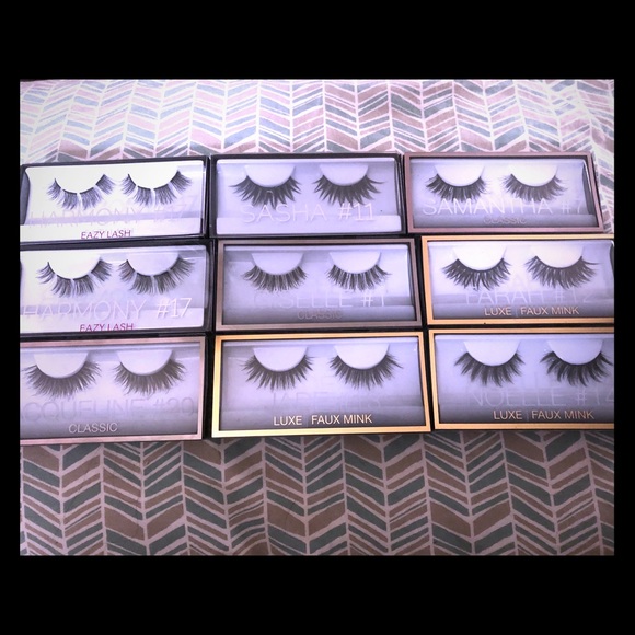 9 pair Huda Beauty Lash Bundle!